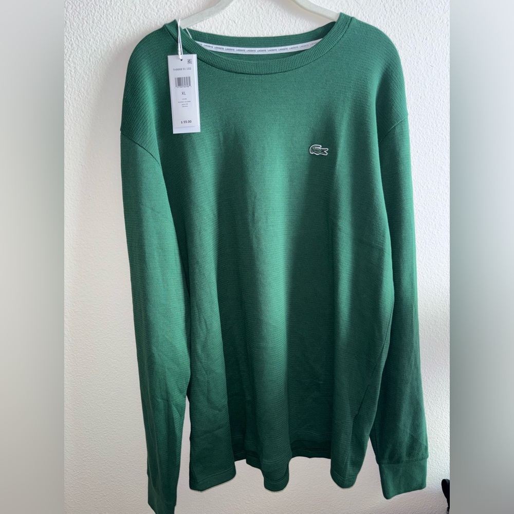 Lacoste Classic Green sleepwear shirt NWT